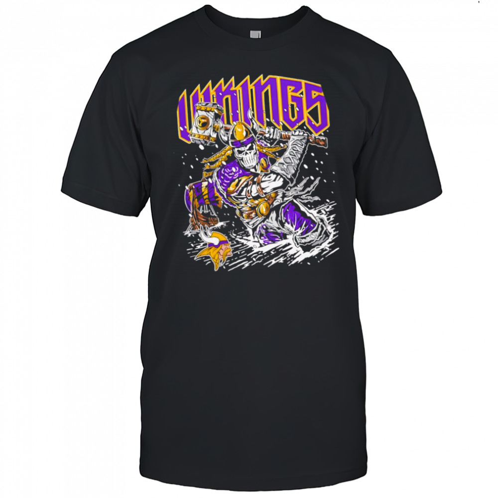 Warren Lotas x Blizzard Minnesota Vikings skeleton shirt