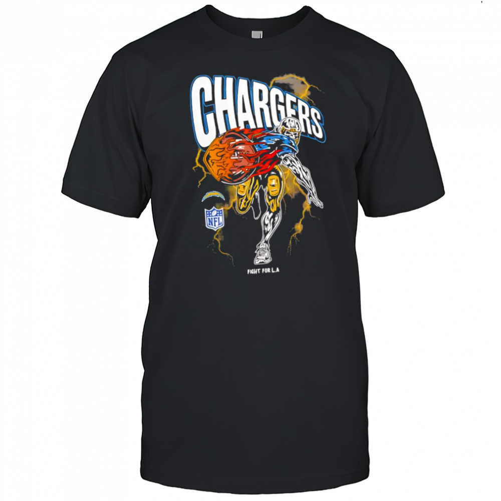 Warren Lotas x Los Angeles Chargers Fight for LA skeleton shirt