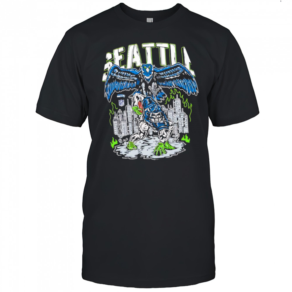 Warren Lotas x Seattle Seahawks Skyline skeleton shirt