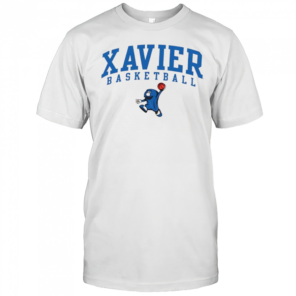 Xavier Musketeers Basketball Blue Blob shirt