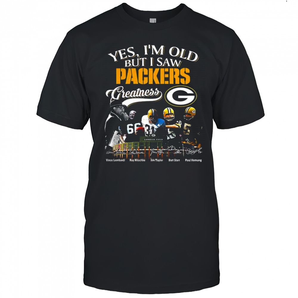 Yes I’m old but I saw Green Bay Packers greatness Legends signature shirt