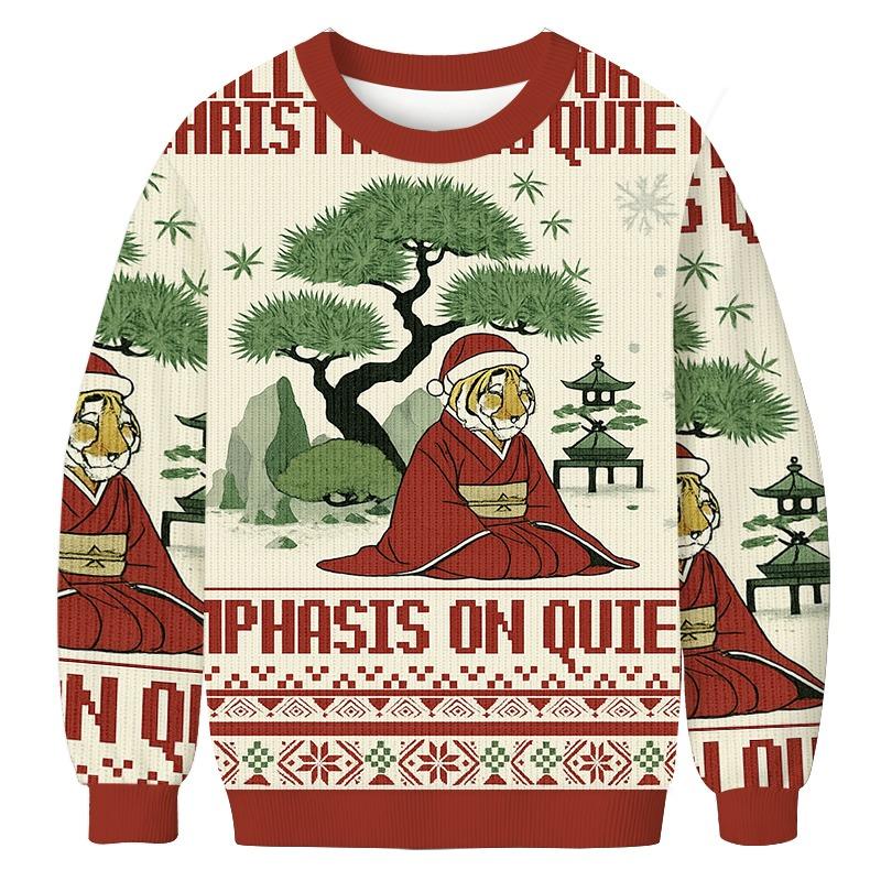All I Want For Christmas Is Quiet Emphasis On Quiet Christmas Ugly Sweatshirt