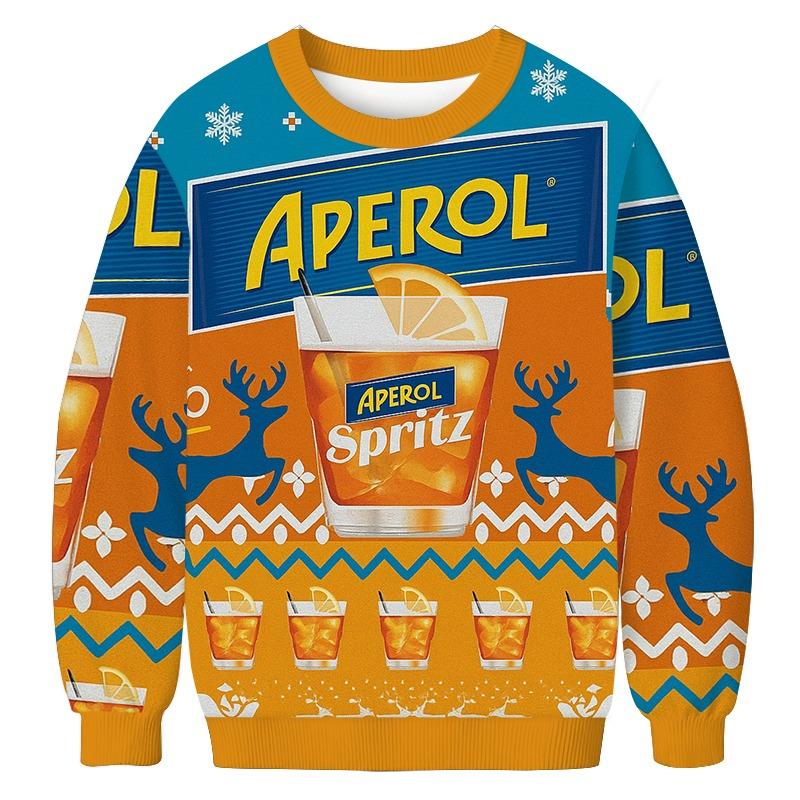 Aperol Spritz Christmas Ugly Sweatshirt