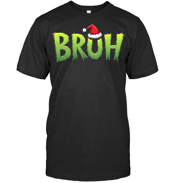 Bruh Christmas Kids Teens Boys Funny Christmas humor Meme T Shirt