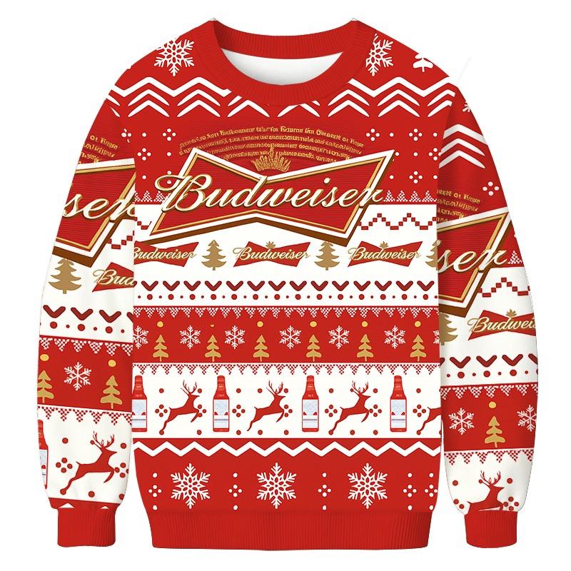 Budweiser Christmas Ugly Sweatshirt
