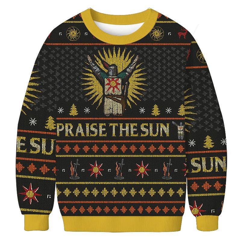 Dark Souls Praise the Sun Christmas Ugly Sweatshirt