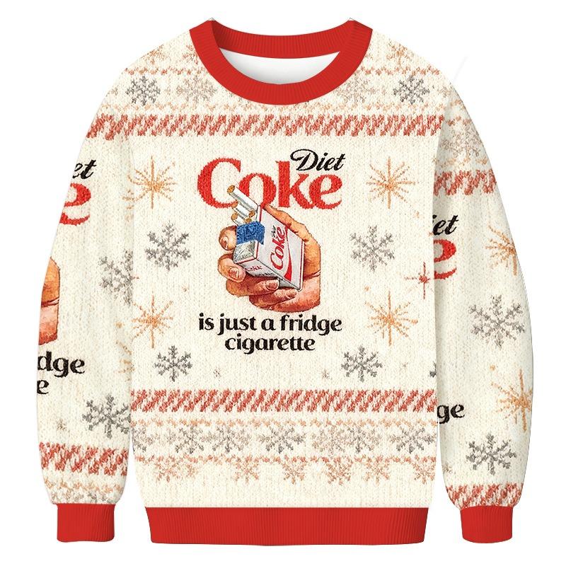 Diet Coke Is Just A Fridge Cigarette Christmas Ugly Sweatshirt