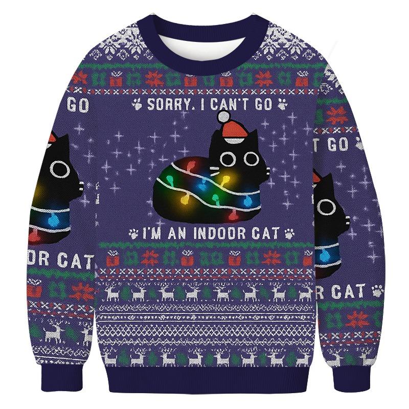 Everything Is Fine Funny Christmas Ugly Sweatshirt