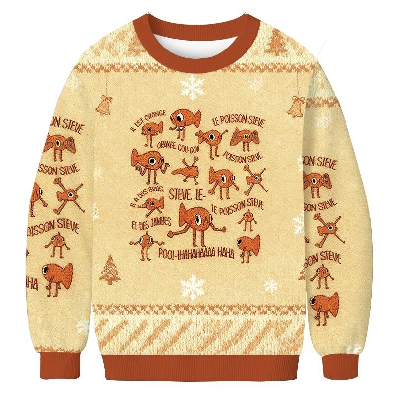 Funny Le Poisson Steve Christmas Ugly Sweatshirt