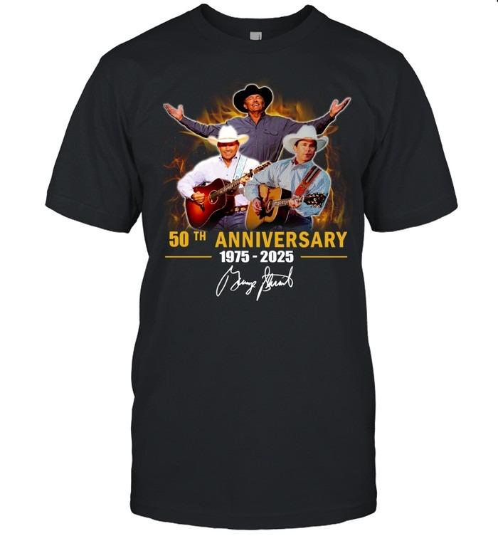 George Strait 50th Anniversary 1975–2025 Country Music Legend T-Shirt