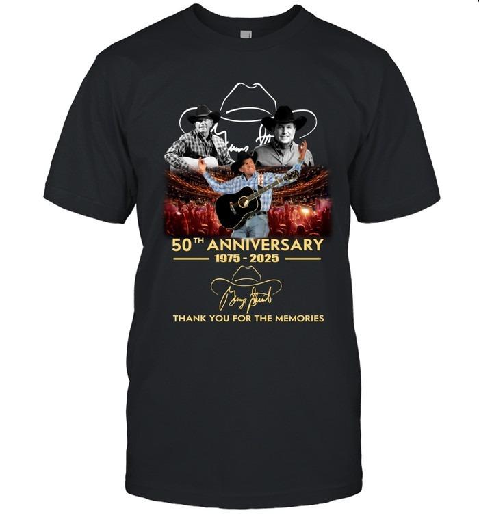 George Strait 50th Anniversary 1975–2025 Live Concert Stage Edition T-Shirt
