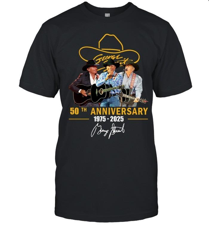George Strait 50th Anniversary 1975–2025 Thank You For The Memories T-Shirts