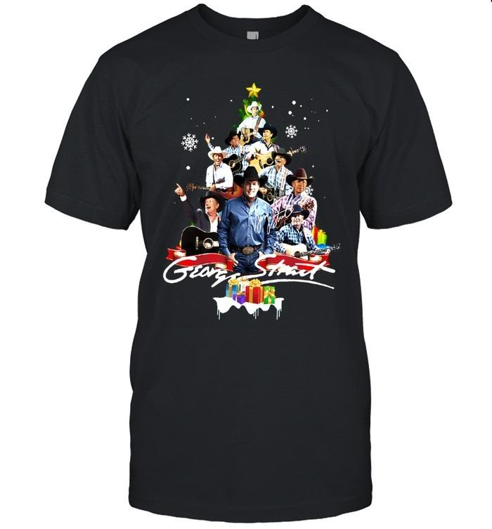 George Strait Christmas Tree Country Music Holiday T-Shirt