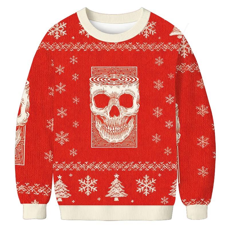 Horror Skull Christmas Ugly Sweatshirt