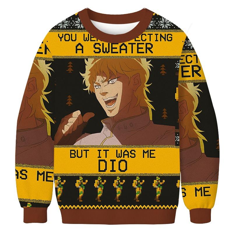It Was Me Dio Jojo's Bizarre Adventure Christmas Ugly Sweatshirt