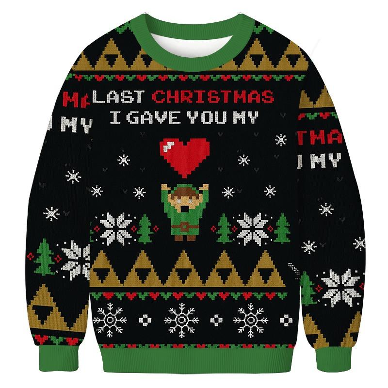 Link To My Heart Zelda Christmas Ugly Sweatshirt