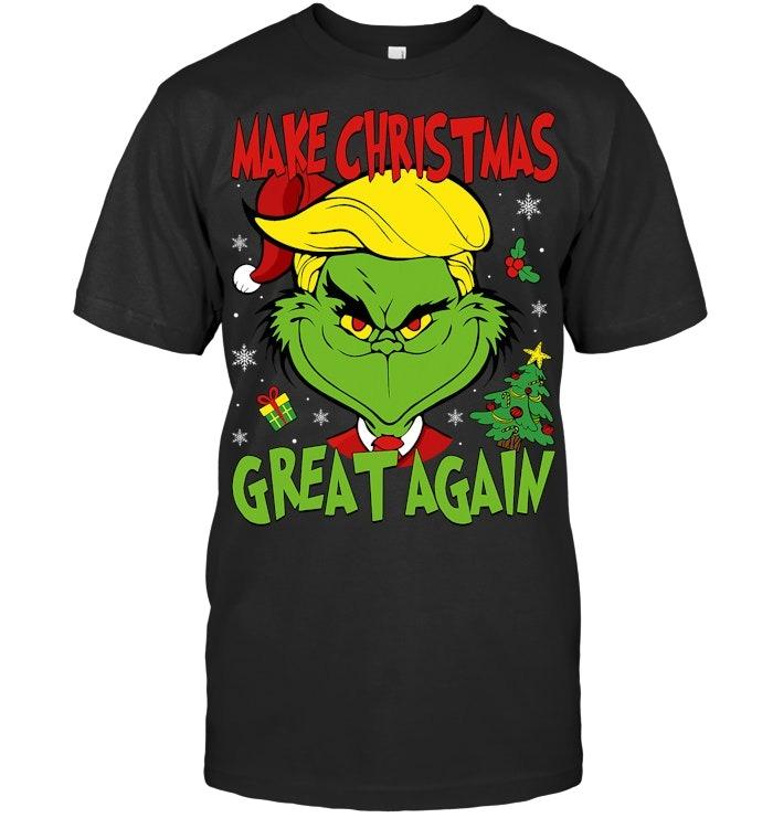Make Christmas Great Again Funny Santa Trump 2025 Men Xmas T Shirt