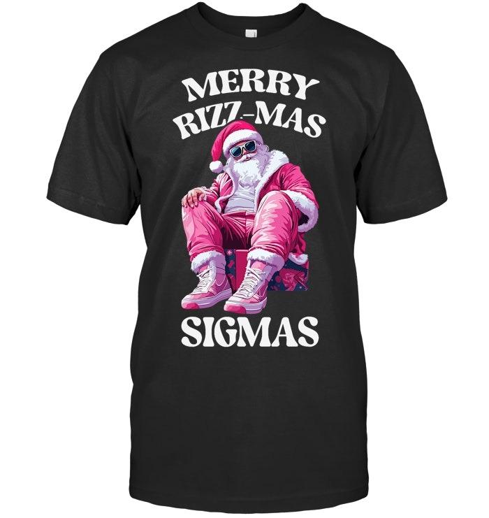 Merry RizzMas Sigmas Santa Rizzler Youth Kids Teen T Shirt