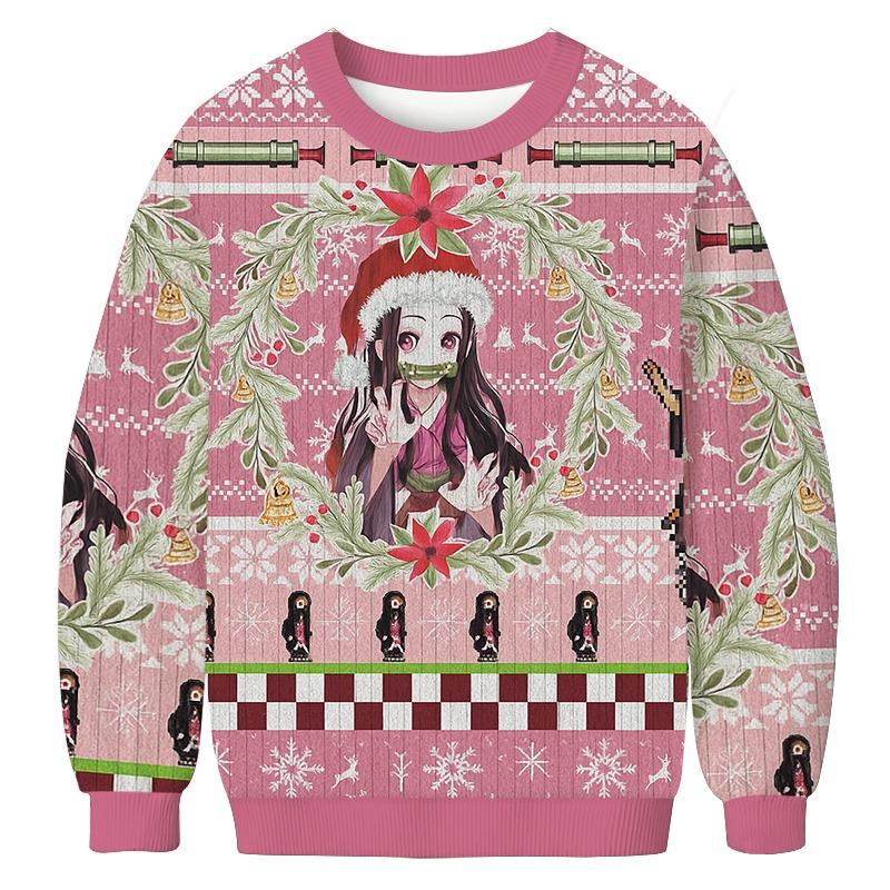 Nezuko Kamado Demon Slayer Christmas Ugly Sweatshirt