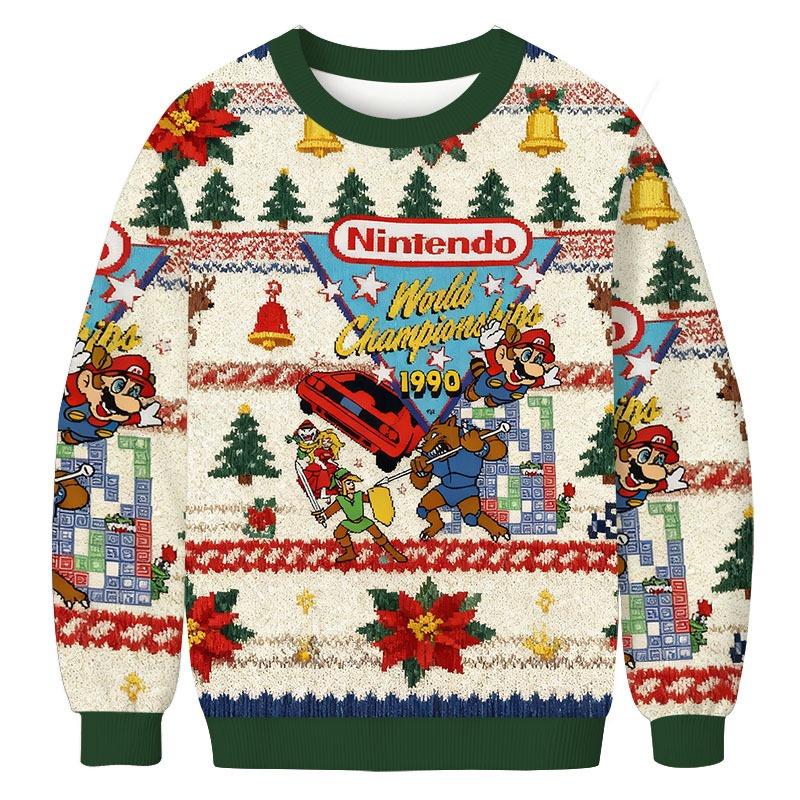 Nintendo 1990 World Championships Christmas Ugly Sweatshirt