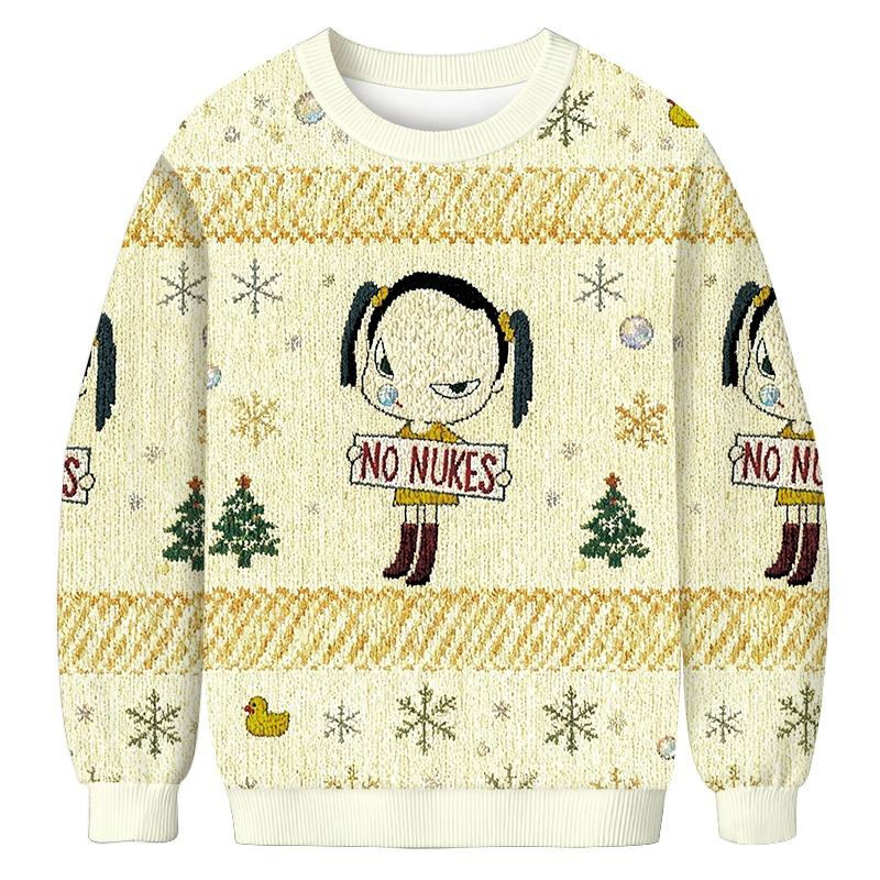 No Nukes Nara Christmas Ugly Sweatshirt