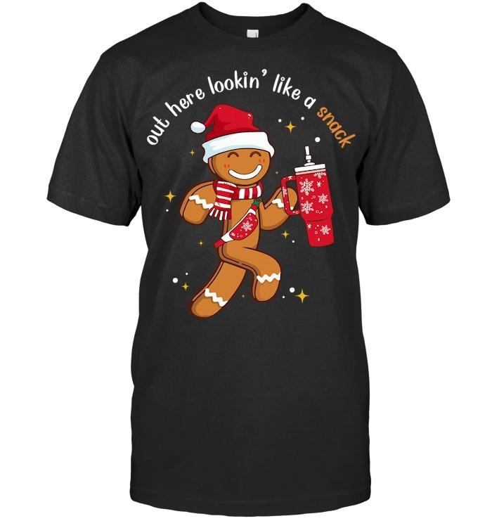 Out Here Looking Like A Snack BouJee Christmas Gingerbread T Shirt