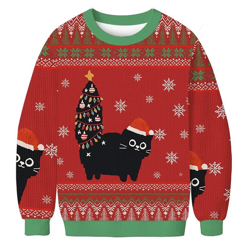 Purr-fectly Festive Christmas Ugly Sweatshirt