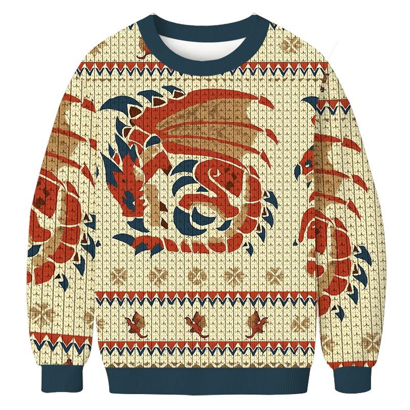 Rathalos Monster Hunter Christmas Ugly Sweatshirt