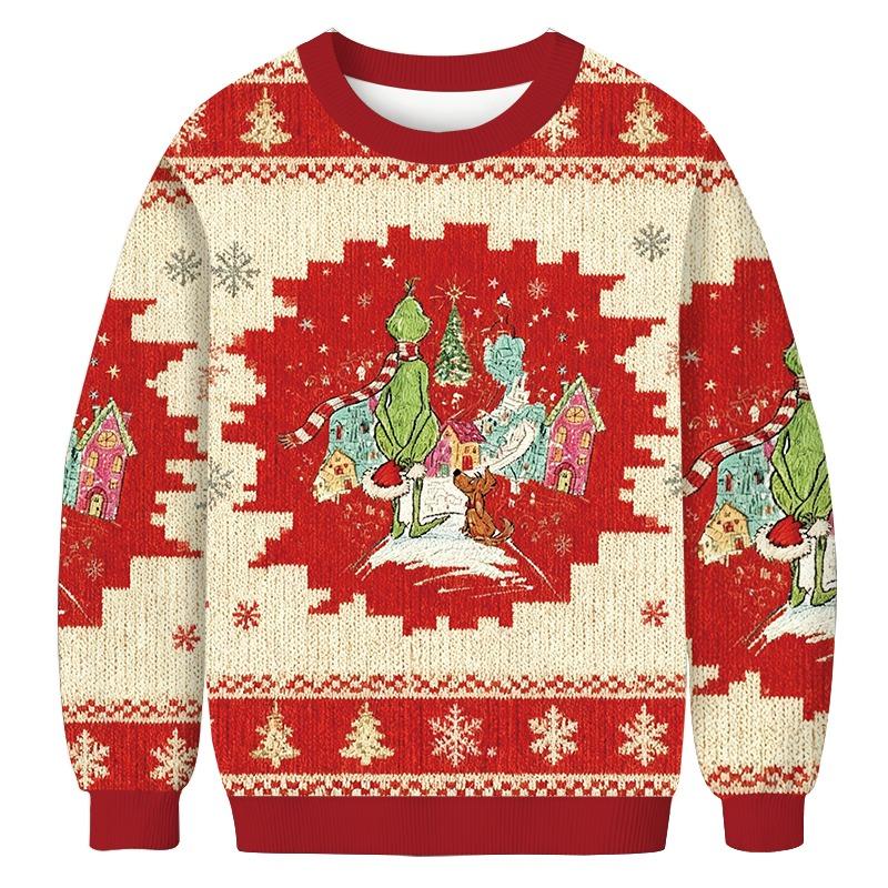 Retro Grinchy Christmas Ugly Sweatshirt