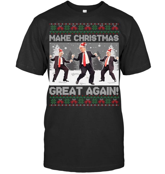 Santa Trump Dance Make Christmas Great Again Ugly Sweater Sweatshirt