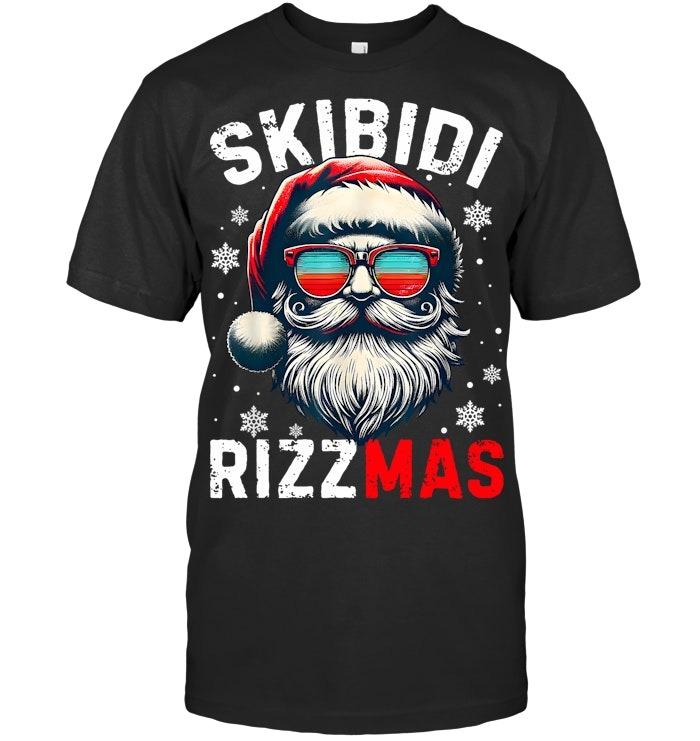Skibidi Rizzmas Christmas Rizz Santa Claus Charisma Xmas Kid T Shirt