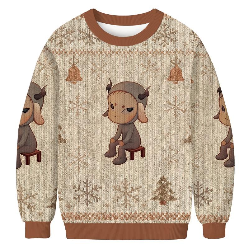 Sleepless Night Sitting Christmas Ugly Sweatshirt