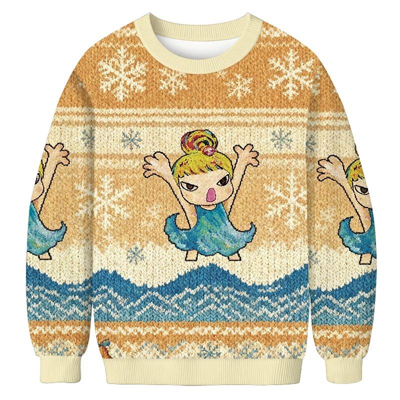 Water Splashing Christmas Ugly Sweatshirt