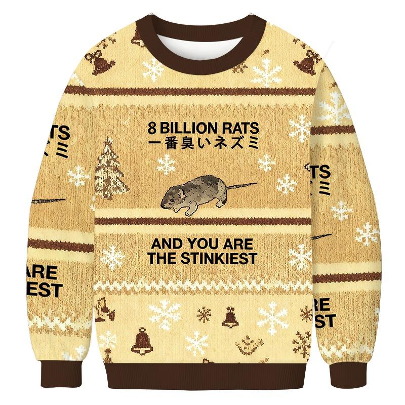 World's Stinkiest Rat Christmas Ugly Sweatshirt