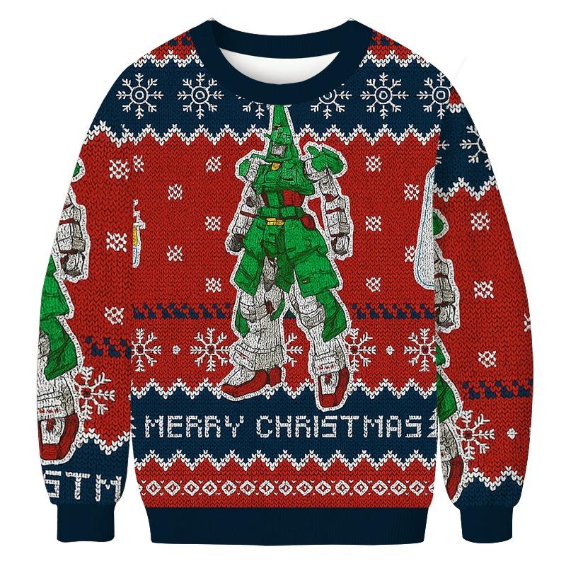 Xmas Tree Gundam Christmas Ugly Sweatshirt