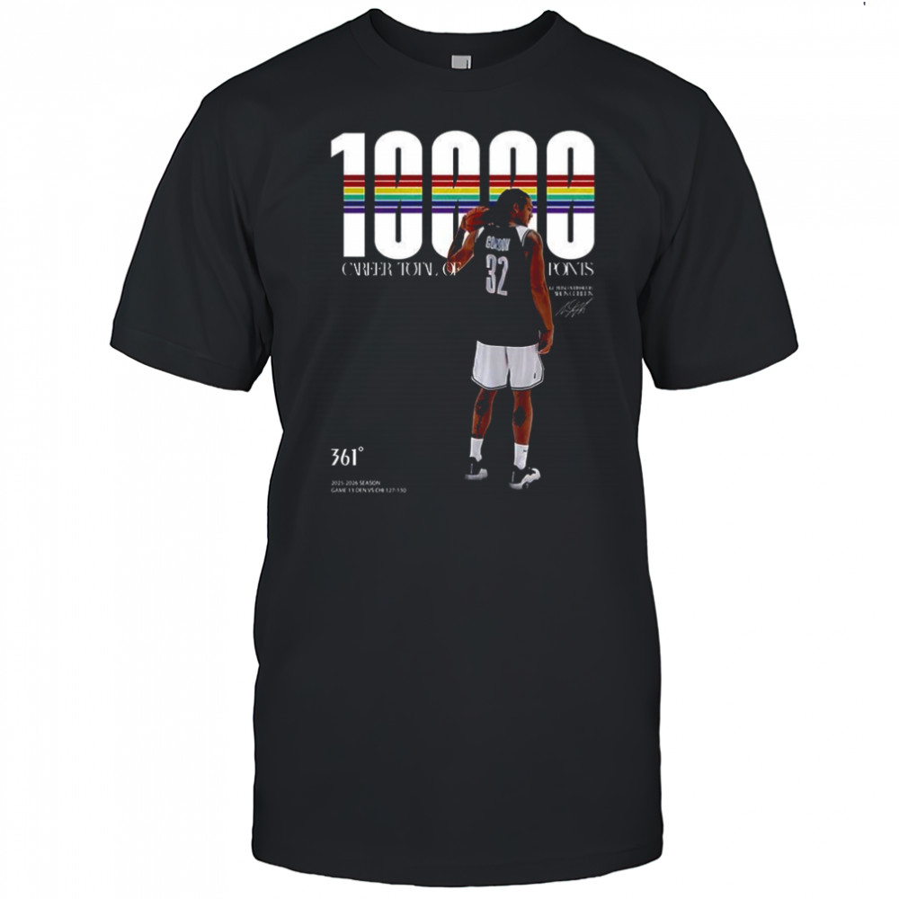 Aaron Gordon 10k Points career totai of ponts shirt