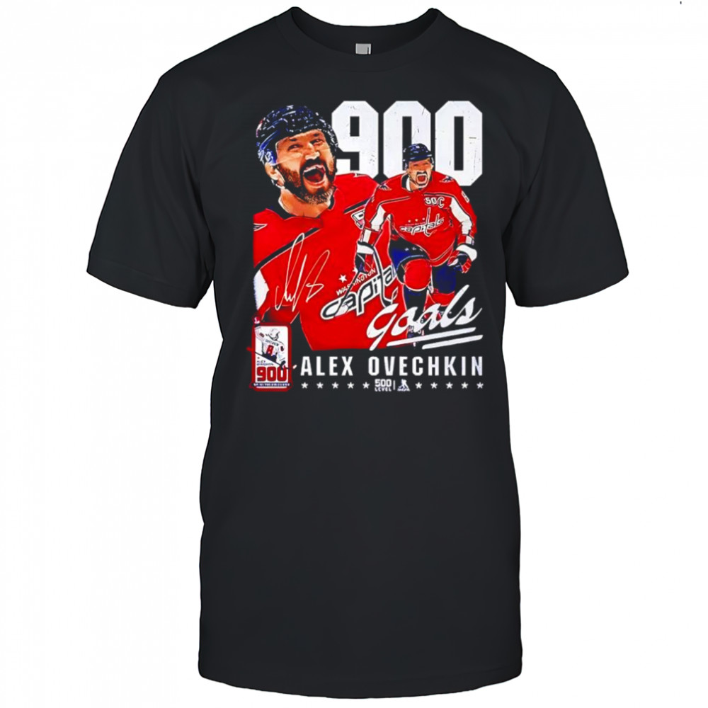 Alex Ovechkin’s 900 Goals merchandise career signature shirt