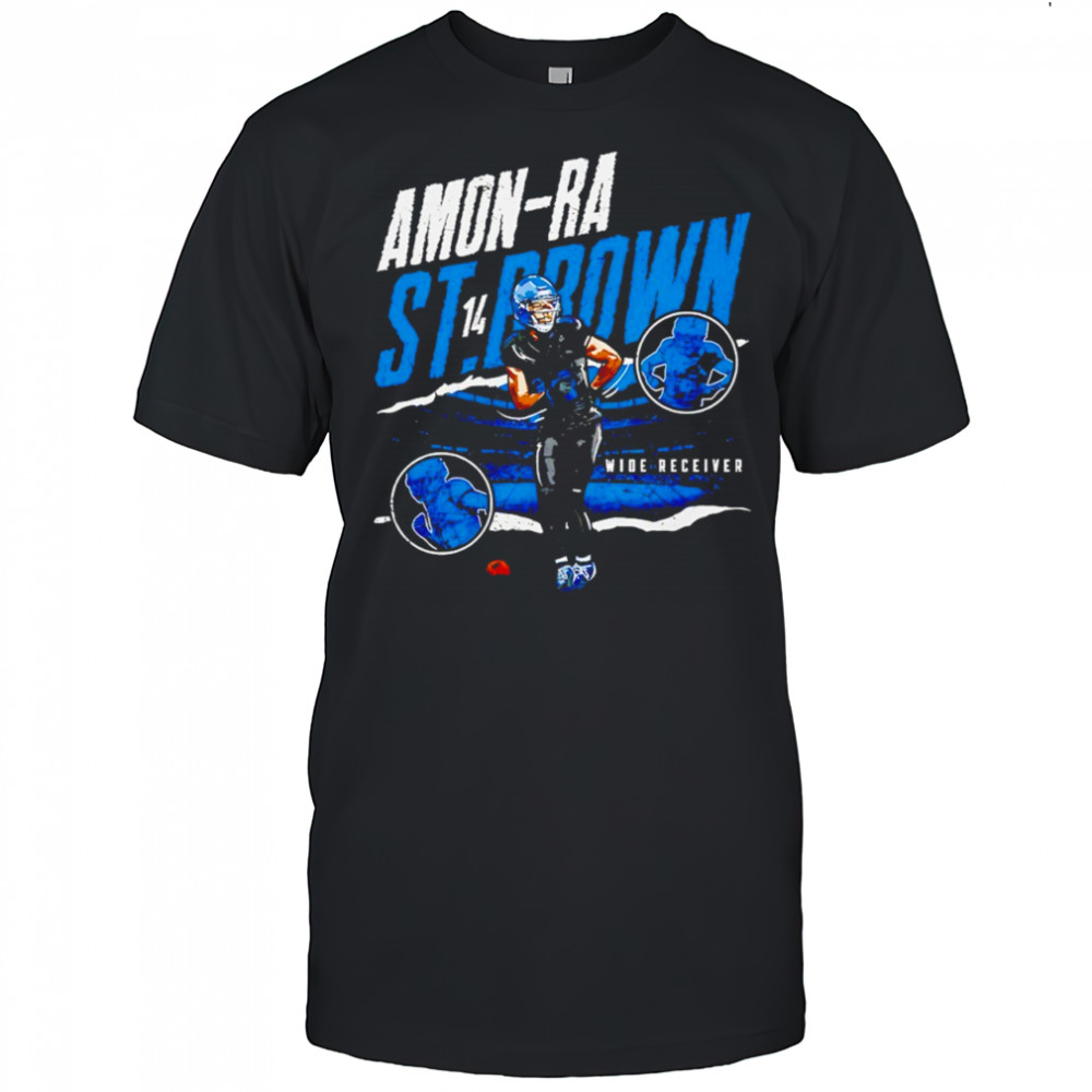 Amon-Ra St Brown 14 Detroit Lions wide receiver shirt
