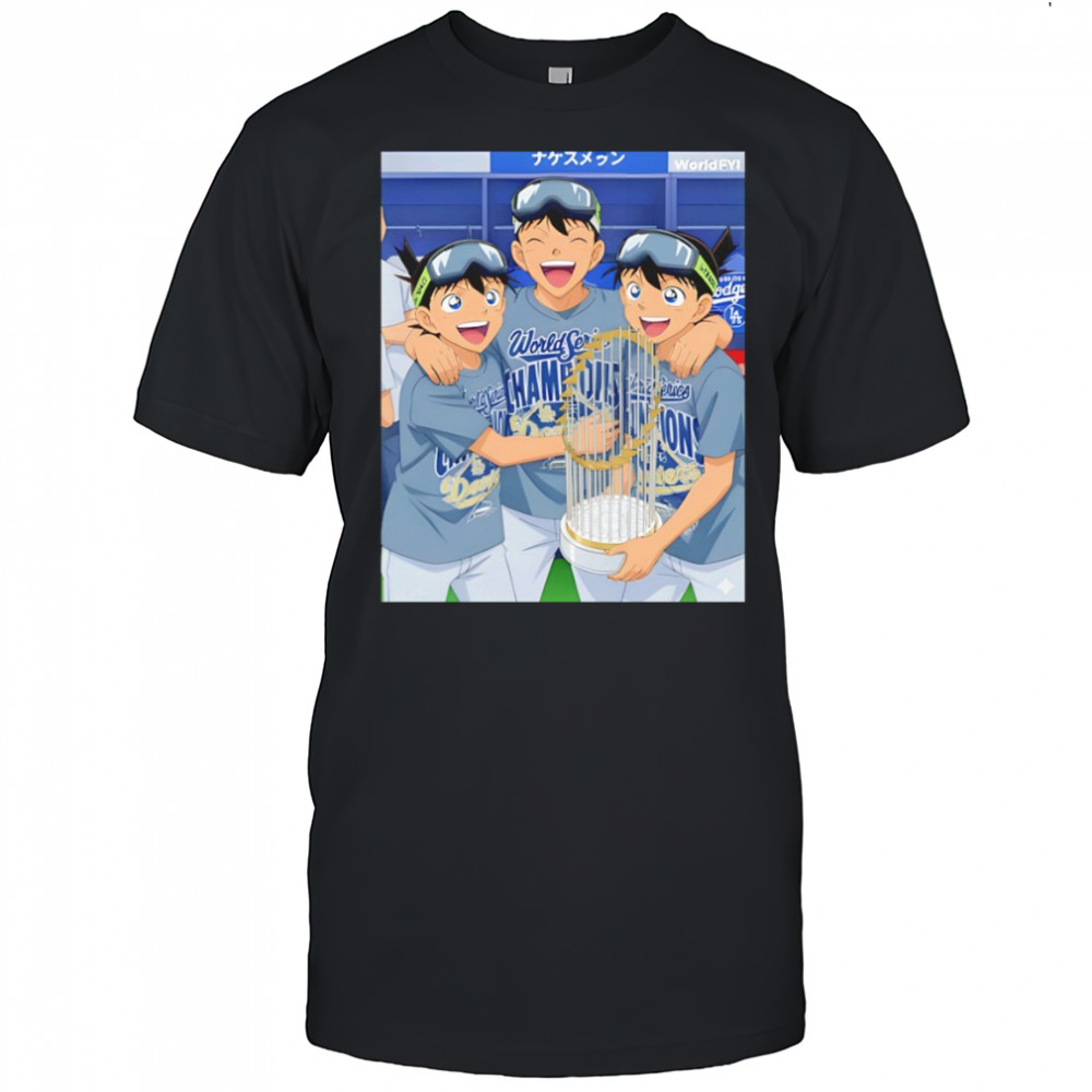 Anime character Los Angeles Dodgers World Series Champions 2025 MLB shirt