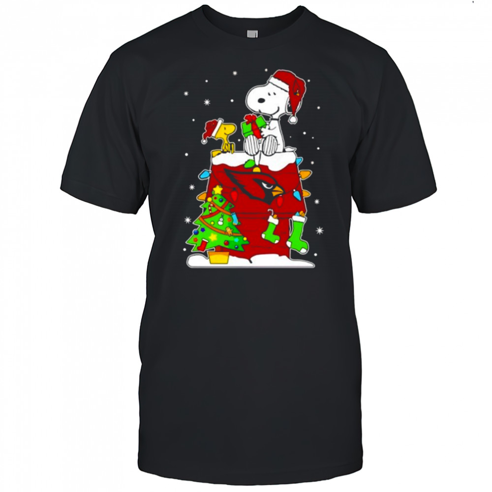 Arizona Cardinals Snoopy Woodstock Christmas Shirt