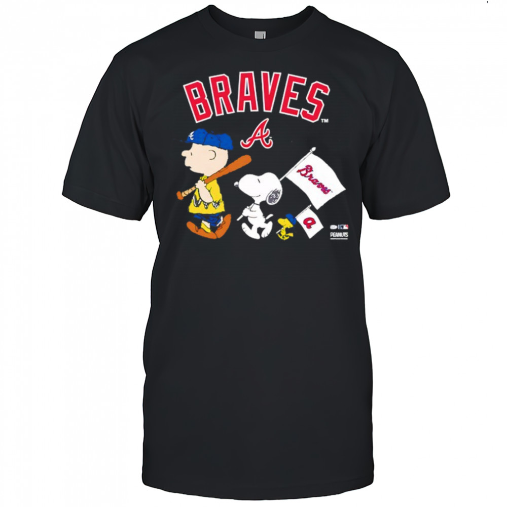 Atlanta Braves Peanuts Flag shirt