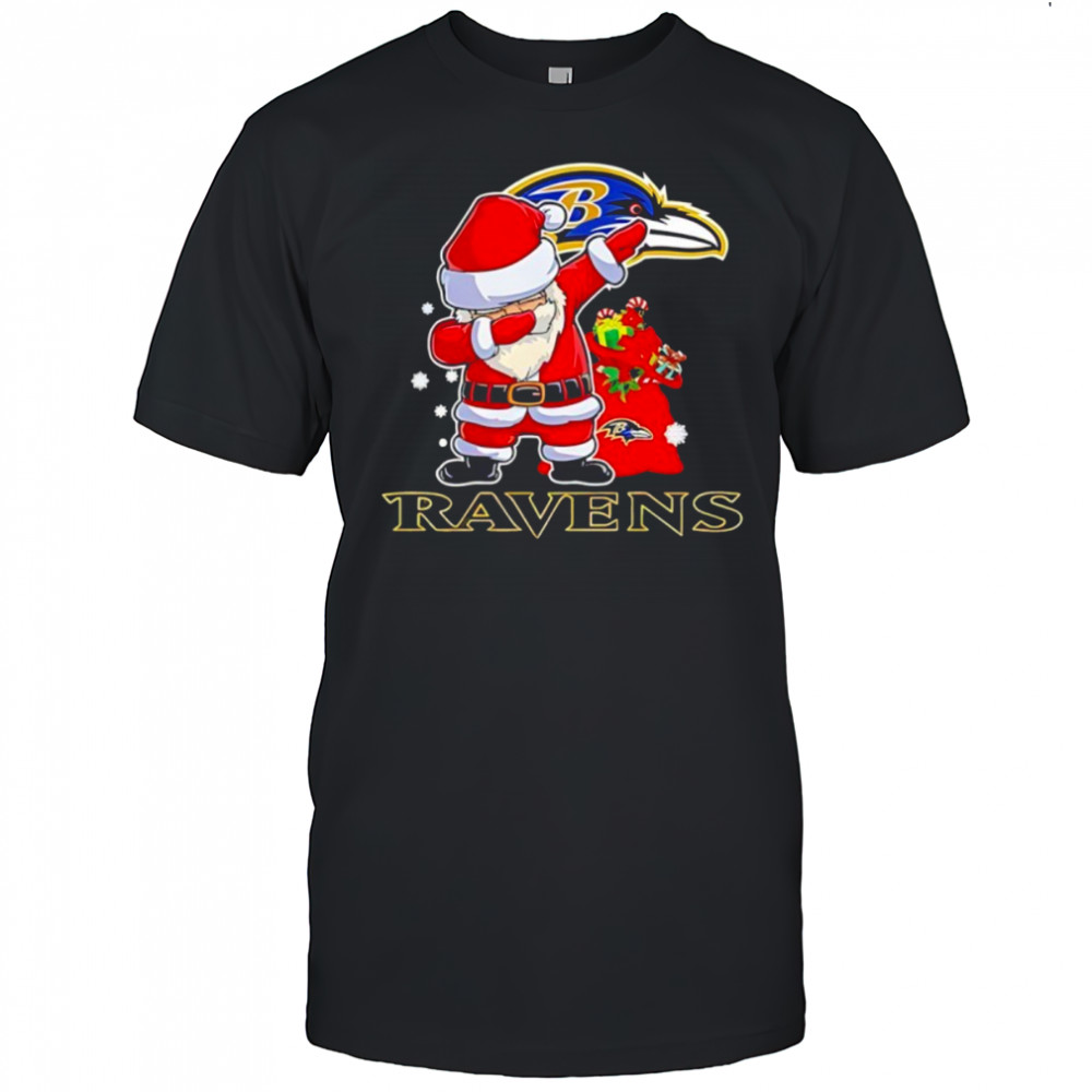 Baltimore Ravens Dabbing Santa Christmas shirt