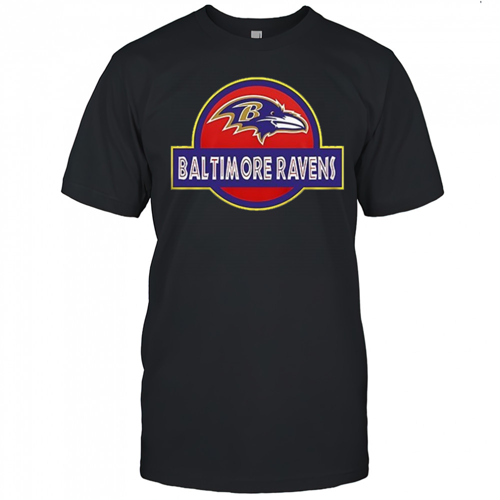 Baltimore Ravens x Jurassic Park life finds a way shirt