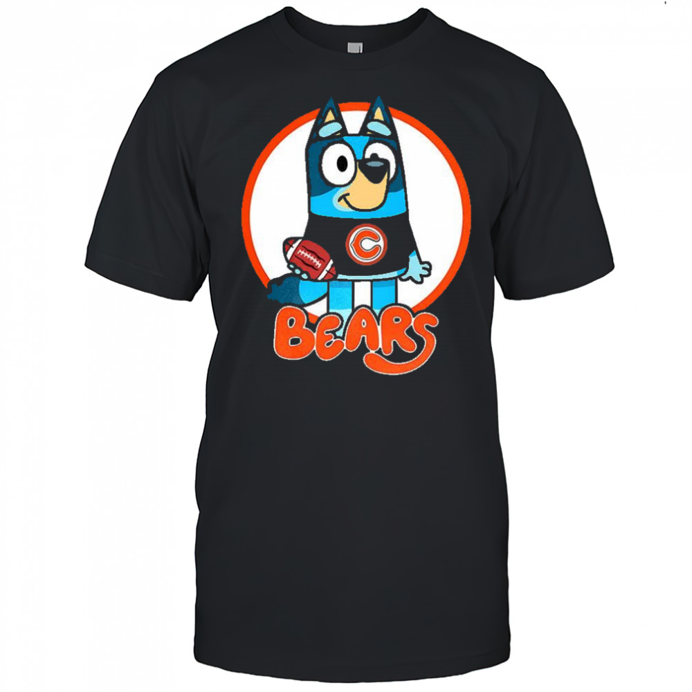Bluey Chicago Bear football cartoon shirt