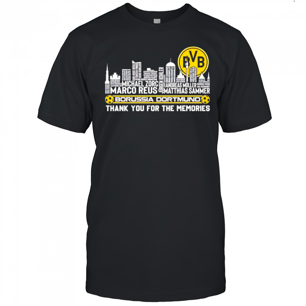 Borussia Dortmund thank you for the memories skyline name shirt