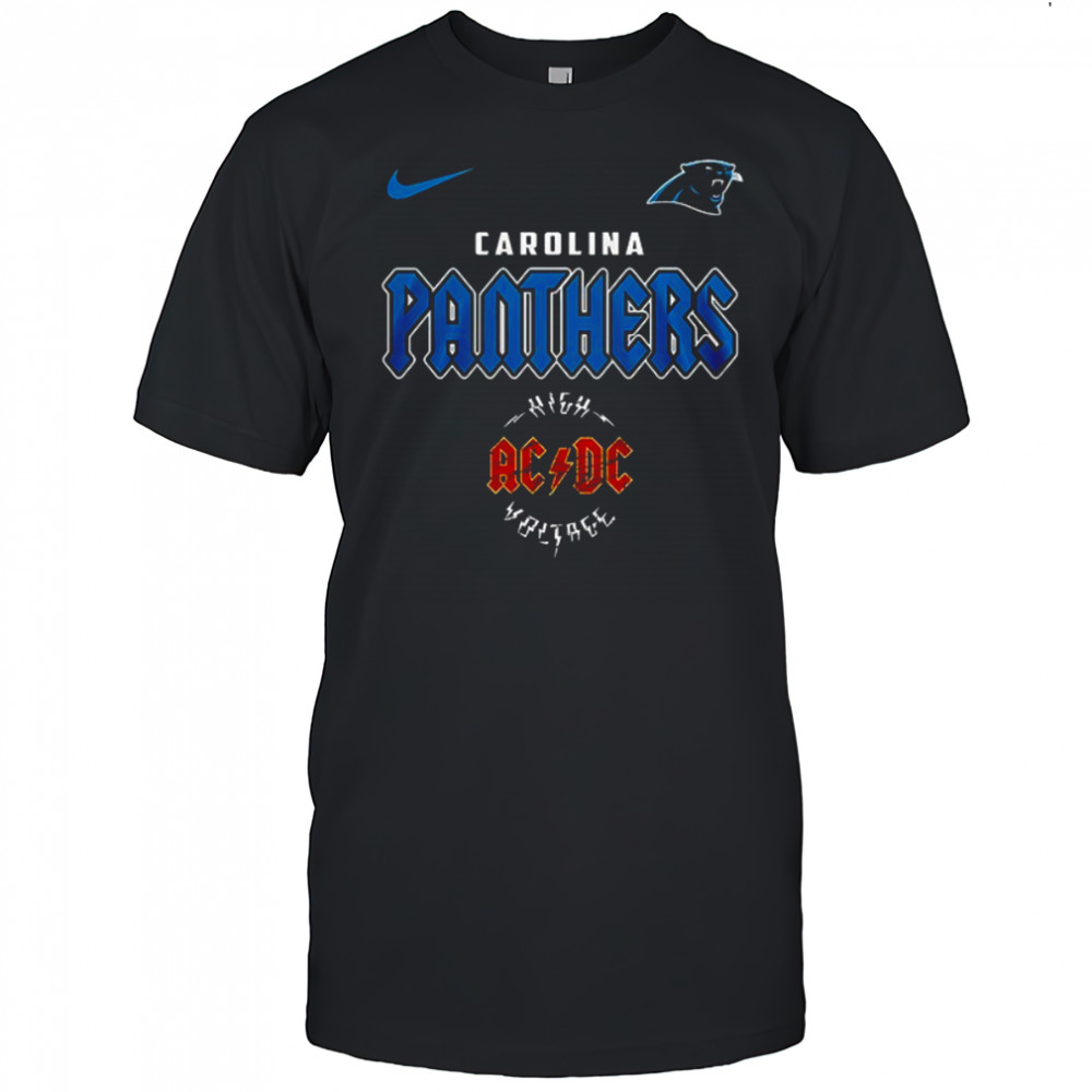 Carolina Panthers AC DC Highway To Hell go Panthers graphic shirt