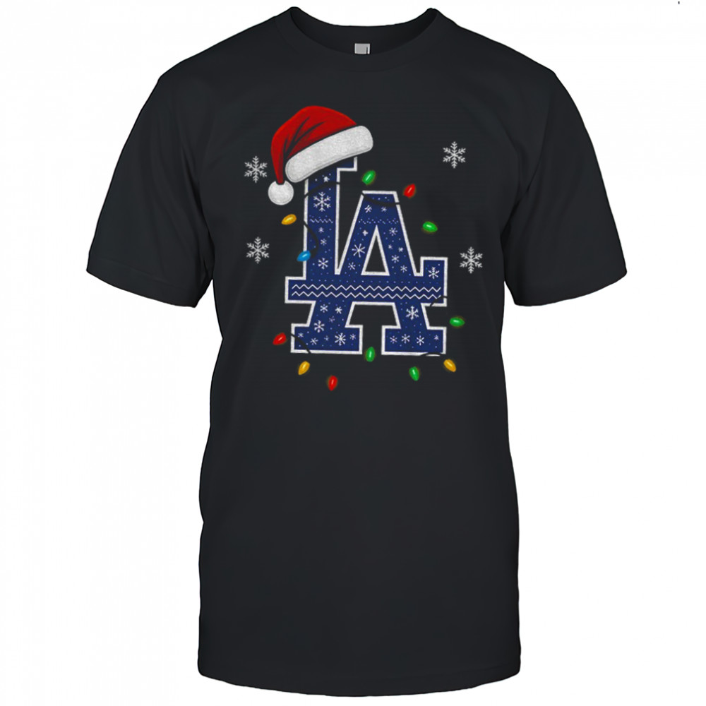 Christmas light bulb Los Angeles Dodgers baseball World Series 2025 Christmas shirt