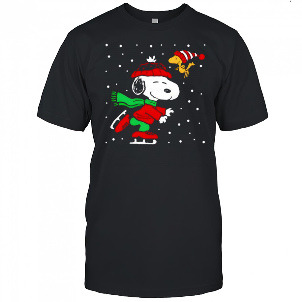 Christmas Snoopy Ice Skating shirt