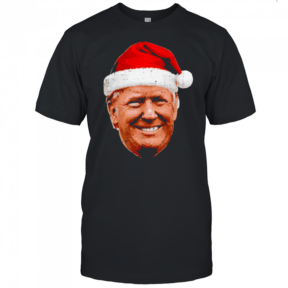 Christmas Trump Face Santa Funny Xmas Meme shirt