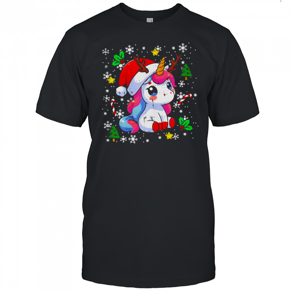 Christmas Unicorn Cute Magical Xmas shirt